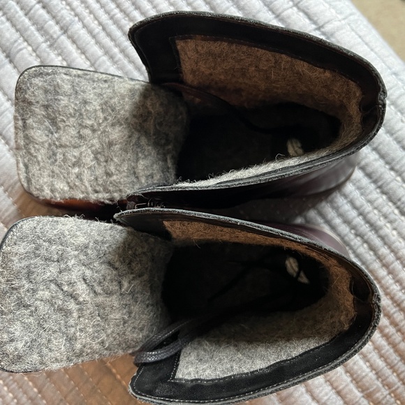 Peerko Frost Barefoot Wool Lined Boots Chestnut Size 42 - Picture 8 of 11